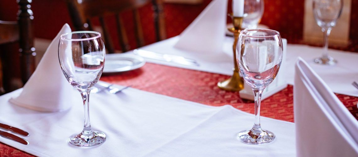 verres vin table repas